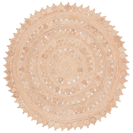 Safavieh 10 x 10 ft. Natural Fiber Hand Woven Round Area Rug, Natural NF162A-10R